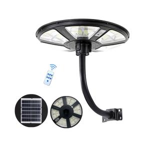 300w Waterproof Solar Garden Lights Round Led Motion Sensor Ufo For Backyard Pathway