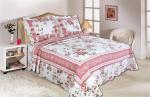 Pink Color Full Size Comforter Sets Home Textile Printed Quits With Frame