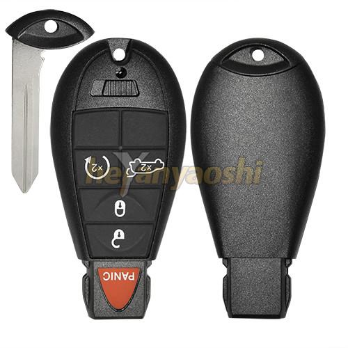 Quality Chrysler 5Buttons Smart Key Shell with Emergency Key Insert for sale