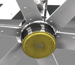 Warehouse Cooling hvls ceiling fan For Large Spaces Big Rooms