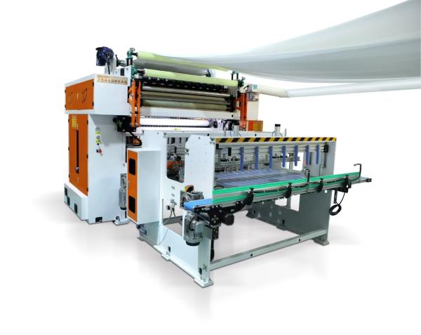 Quality V Fold Facial Tissue Folding Machine With Auto Transfer Unit for sale