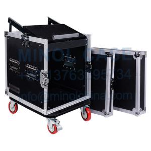 10-Space PADJ Pro Audio RackRoad Case With Slant Mixer Top (STMR-10UW)