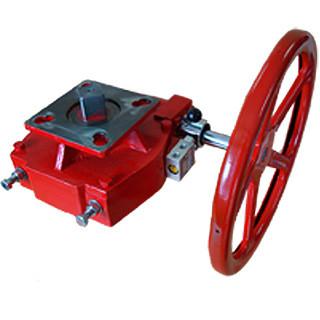 Quality Red Pneumatic Valve Accessories Manual Declutchable Manual Override Gearbox for sale