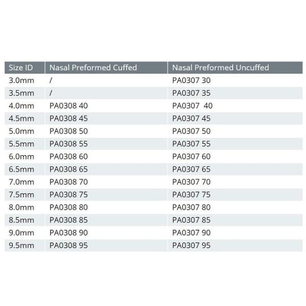 Nasal Preformed Medical Disposable Products Disposable Endotracheal Tube