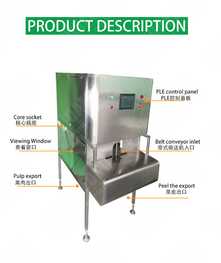 Pineapple Apple Peeling Automatic Food Processing Machines