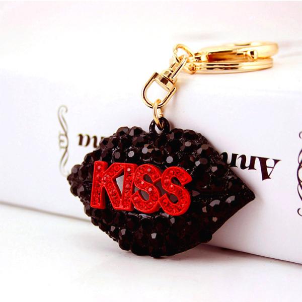Quality Silkscreen Key Chain Ornaments , OEM 5cm Perfume Bottle Keyring for sale
