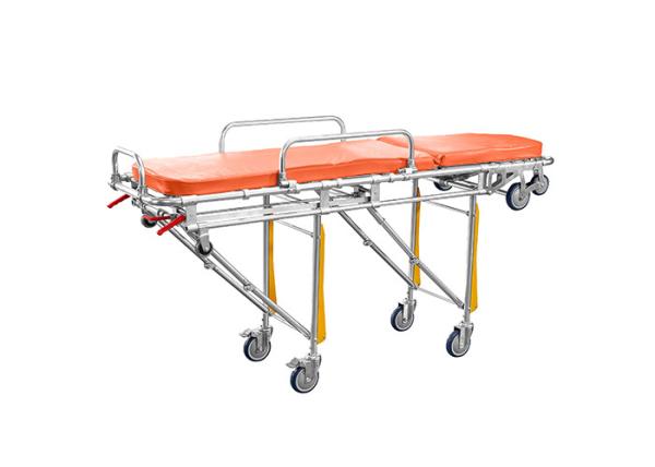 Quality Mobile Medical Adjustable Backrest Automatic Loading Ambulance Stretcher for sale