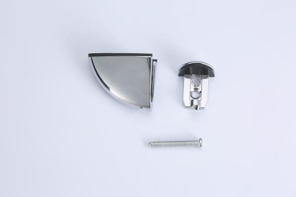 Quality Zinc Alloy Practical Glass Shelf Clips Rustproof Multi Function for sale