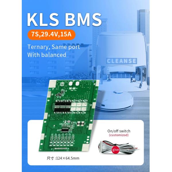 15A 7S Lifepo4 BMS 29.4V Same Port Battery Management System