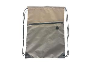 Buy cheap Zippered Custom Drawstring Backpack SEDEX Drawstring Sport Bag product