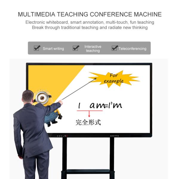 Dual System Flat Electronic Touch Screen Blackboard For Teaching