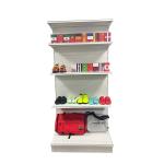 Factory custom color size grey hole back board grocery store shelf outdoor