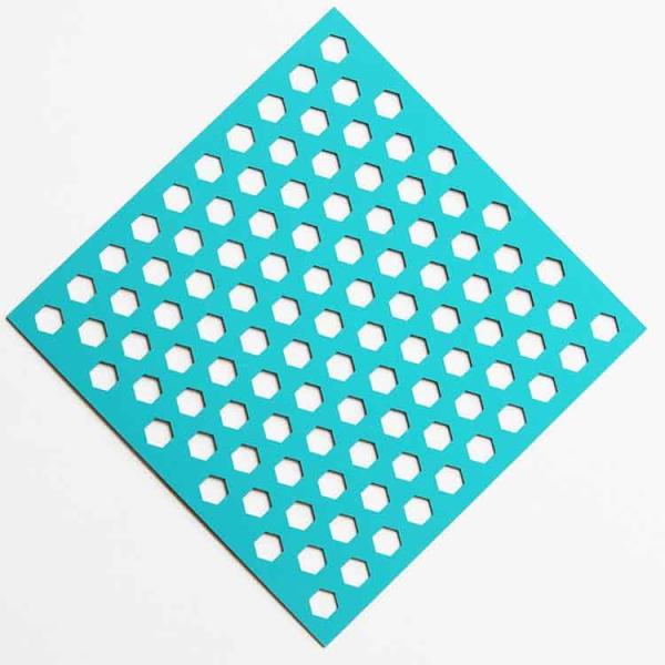 Quality Galvanized Hexagonal Hole Perforated Sheet For Decorative Grilles for sale