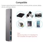 7 in 1 Dual Type-C Docking Station Thunderbolt 3 Hub with 100W Power Delivery