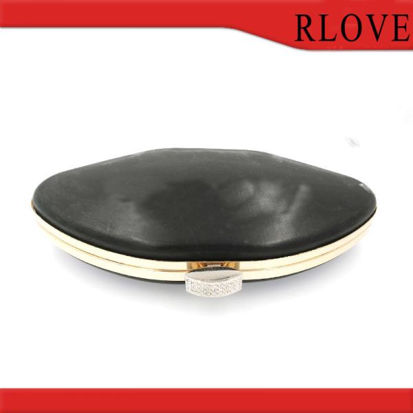 Quality High quality gold color clutch box frame metal purse frame with plastic shell for sale