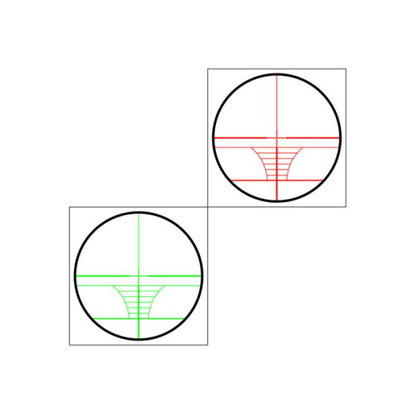 Outdoor Illuminated Long Range Hunting Scopes 50mm Objective Diameter R14 Reticle Type