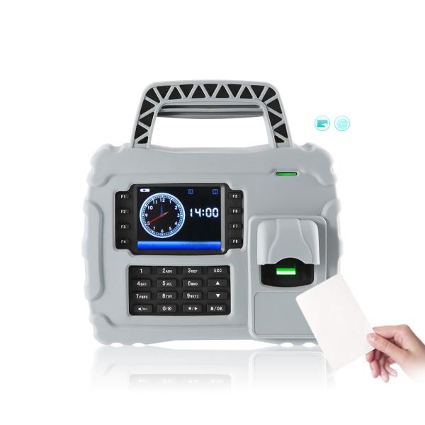 Quality Waterproof IP65 Portable RFID Card Reader Time Recording and Fingerprint Time Attendance System for sale