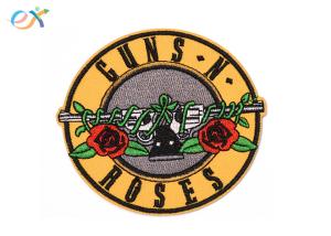 Buy cheap Various Types Rosees Iron On Embroidered Patches Round Shape Custom Made product