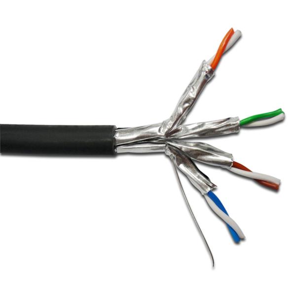 10GB 500MHz U/FTP CAT6A Network Cable , Solid Copper Wires AWG23 - LSOH/LSZH Ethernet Cable