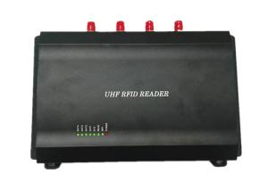 Radio Frequency 4 Port RFID Reader , Usb Uhf Rfid Reader Range 10m RSSI Support