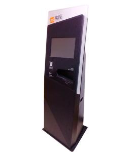 China Cinema ticketing Multimedia Kiosks standalone with barcode scanner / printer on sale