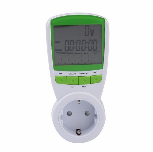 Quality New 230V 50HZ Digital Energy Meter Watt Voltage Volt Meter Hertz Power Analyzer Factor EU for sale