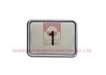 Square Stainless Steel elevator Push Button Switch DC 12-36V Plastic Frame