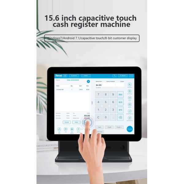 15.6Inch N2840 POS Machine Touch Screen POS Terminal for Retail Store and Restaurant