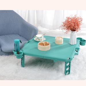 China Camping Picnic Folding Table Easy Clean With Safe Round Design on sale