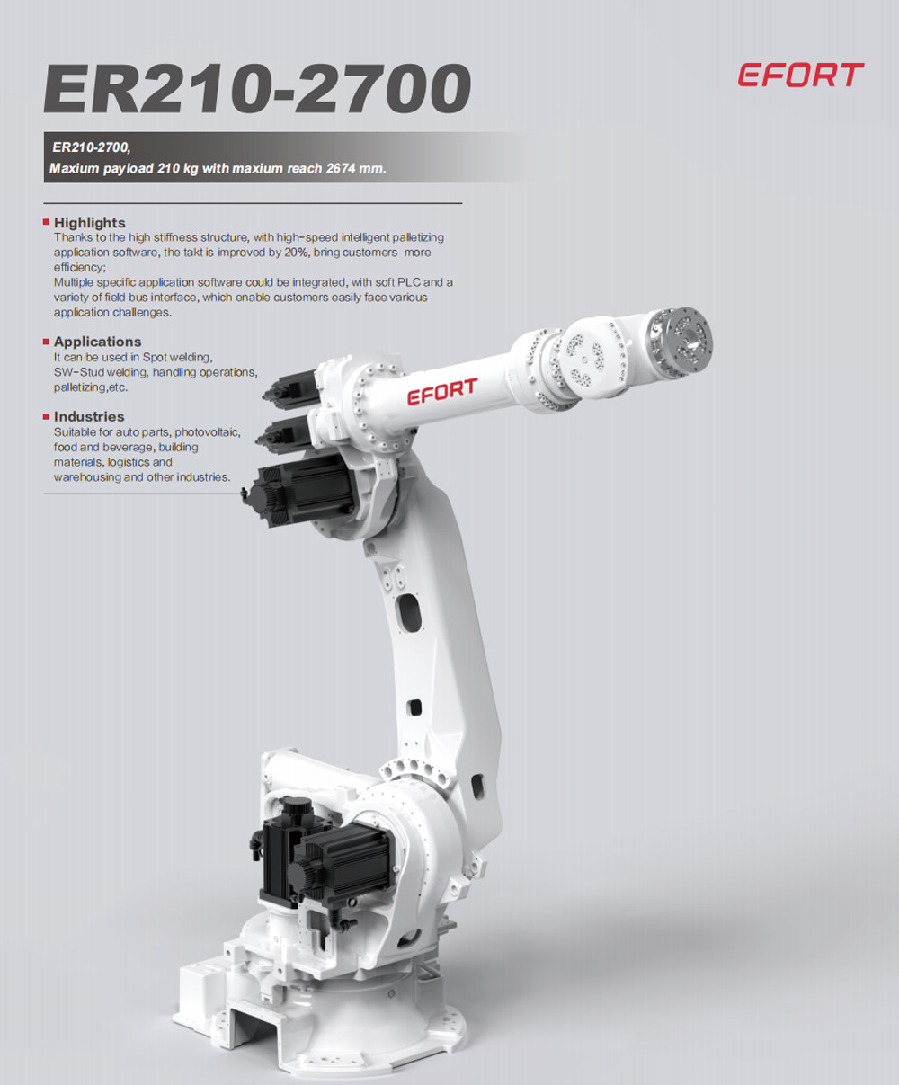 Spot Welding Robot Handling Operations For Auto Parts Food And Beverage Constructions Logistics Warehouse ER210-2700