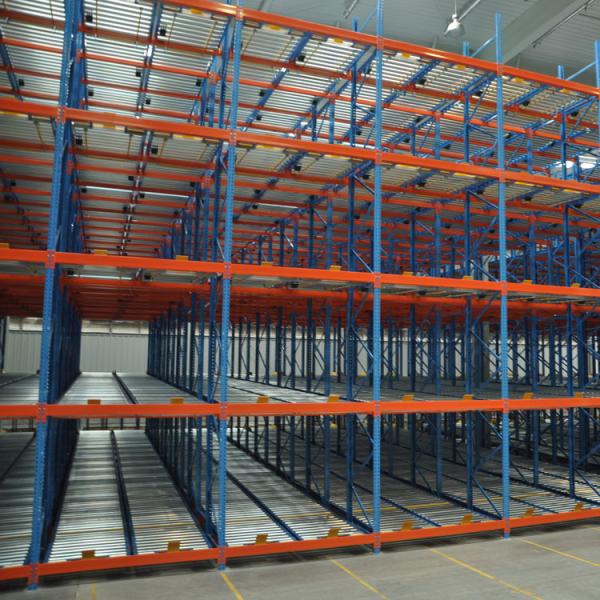 Quality Roller Conveyor Stacking Pallet Storage Racks / Steel Material Pallet Racking System for sale