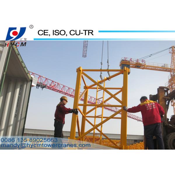 380V/60hz Power Supply 1600*1600*2500mm Mast Top Slewing Crane PT5210 Topless Tower Cranes