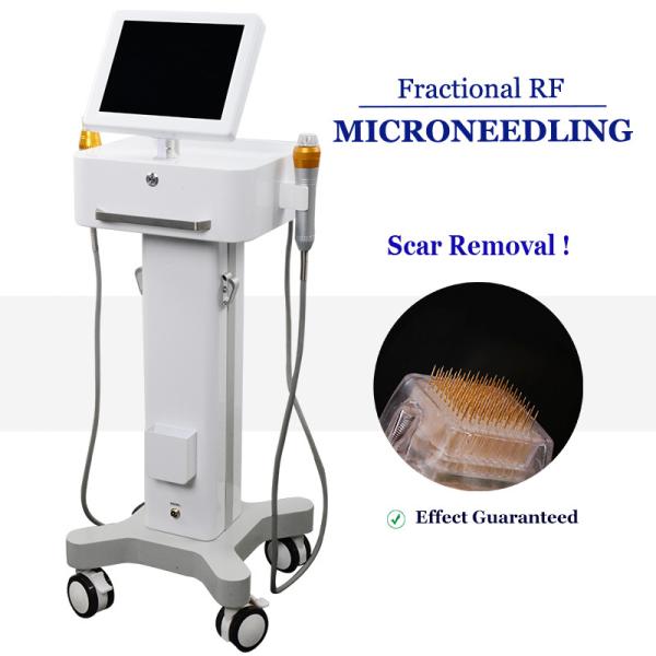 Quality Two Handles Face Lifting RF Microneedling Machine Fractional Skin Rejuvenation for sale