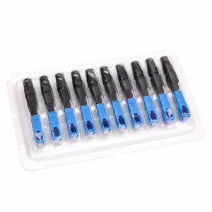 Quick Connect Fiber Optic Connectors SC/UPC SC/APC Easy Termination For Drop Cable