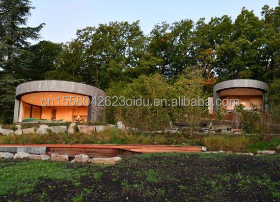 Hotel Container Houses for End Hotels Luxury Modern Wooden House Steel Structure Round House Senglin Holiday House