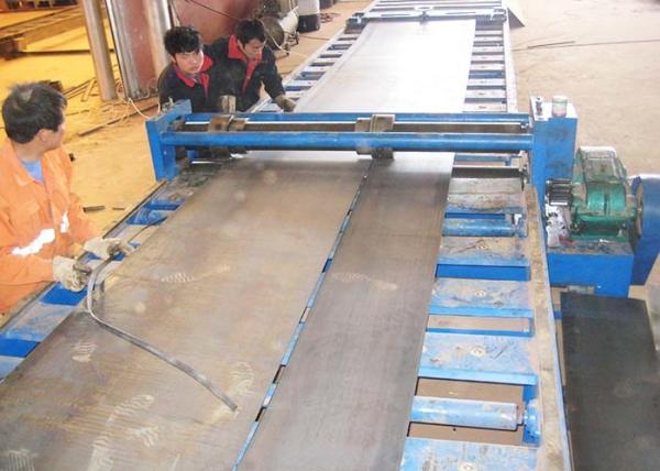 Quality Low Noise Slitting Machine Light Pole Welding Machine For Edge And Taper Steel Plate Cutting for sale