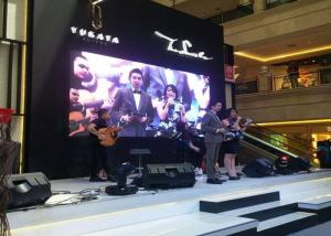 Full Color Mobile Led Video Wall Hire / Led Video Curtain Rental For Conference 3.91mm Pixel Pitch