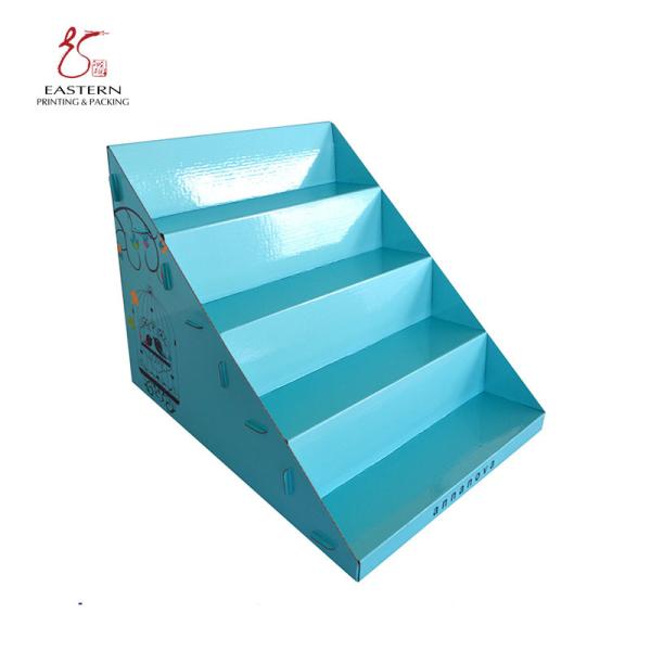 Quality SGS Custom Cardboard Floor Displays With Glossy Lamination for sale