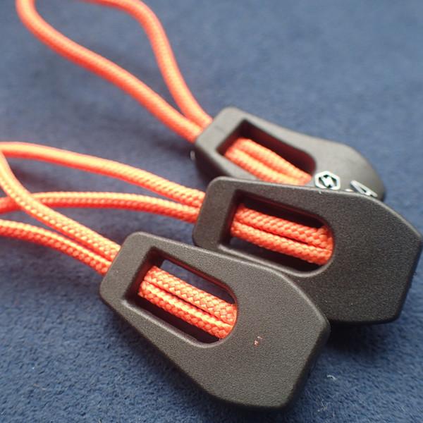 Quality Durable Embossed Logo PVC Zipper Slider Puller for sale