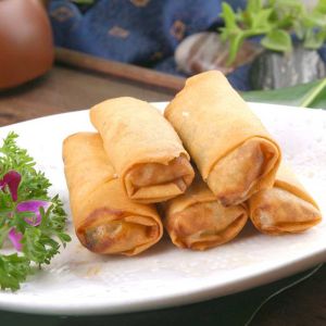 Buy cheap 40pcs Spring Roll Machine 45 KW Automatic Lumpia Roller Multifunctional product