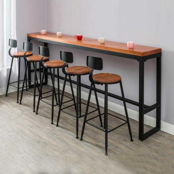 6.2 Inch Red Vintage Coffee Bar Table Portable Melamine Scratch Resistant