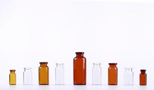 China Sealed Clear Glass Vials With Rubber Stopper , Pharma Glass Bottles on sale
