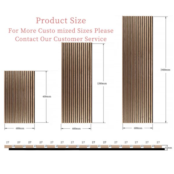 Modern Design Wood Acoustic Panel Noise Reduction Akupanel for Villa