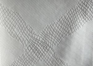 Waterproof Polyester Mattress Fabric , Hometextile Quilted Jacquard Cotton Fabric