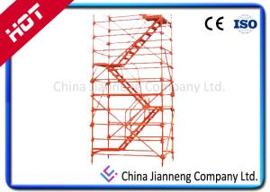 China Spray Painted Steel Scaffold Stair Access Towers , 3m Height Per Piece Building Scaffold Tower on sale