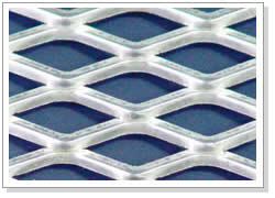 Black Steel Expanded Metal Sheets Diamond Mesh For Highway / Residence