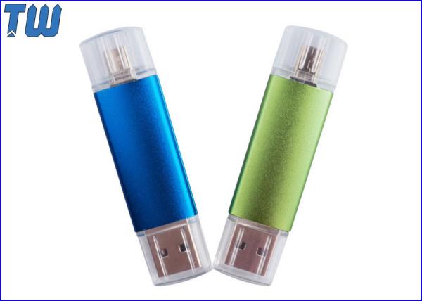 Quality Metal Body Transparent Cap OTG 16GB Pendrive Micro USB Interface for sale