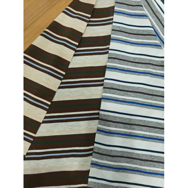 Comfortable And Skin-Friendly Low Shrinkage Striped Knit Fabric For T-Shirt