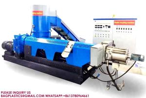 Buy cheap Double Stage Recycled PE PP HDPE LDPE Plastic Pelletizing Making Machine granulator product