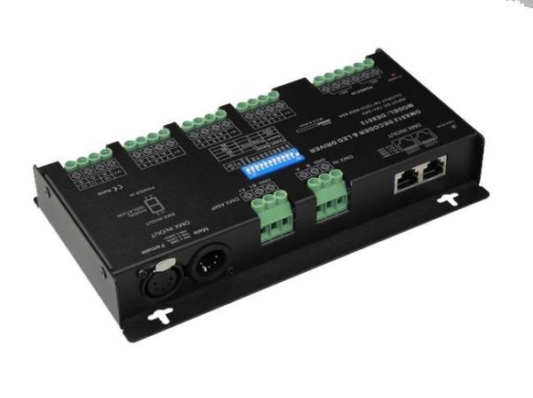 Quality Anti - Interference LED DMX512 Decoder Humanized Terminal Design Available 16bit 12V for sale